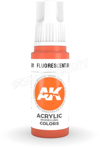 Photo de Ak Interactive  Pot de Peinture - Fluorescent Orange (17 ml)