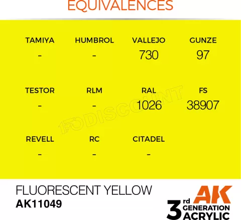 Photo de Ak Interactive  Pot de Peinture - Fluorescent Yellow (17 ml)
