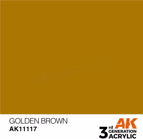 Photo de Ak Interactive Pot de Peinture - Golden Brown (17 ml)