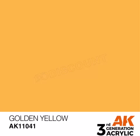 Photo de Ak Interactive  Pot de Peinture - Golden Yellow (17 ml)