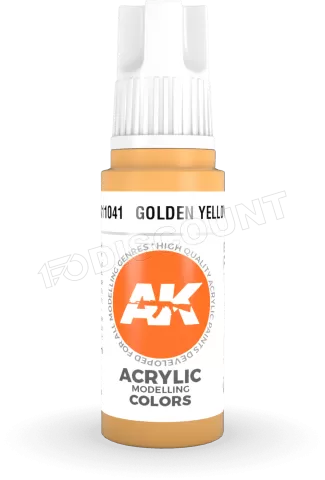 Photo de Ak Interactive Pot de Peinture - Golden Yellow (17 ml)