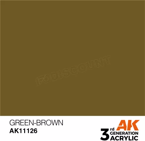 Photo de Ak Interactive Pot de Peinture - Green-Brown (17 ml)