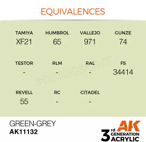 Photo de Ak Interactive Pot de Peinture - Green-Grey (17 ml)