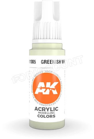 Photo de Ak Interactive  Pot de Peinture - Greenish White (17 ml)