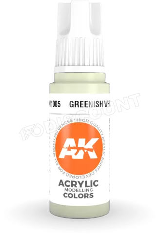 Photo de Ak Interactive Pot de Peinture - Greenish White (17 ml)