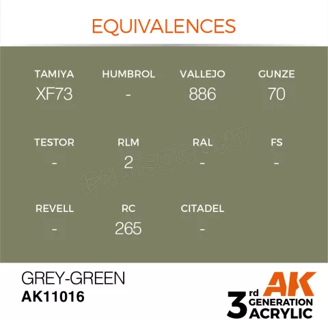 Photo de Ak Interactive Pot de Peinture - Grey-Green (17 ml)