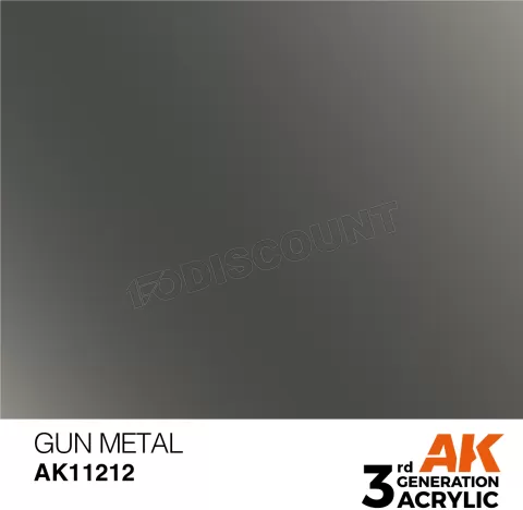 Photo de Ak Interactive Pot de Peinture - Gun Metal (17 ml)