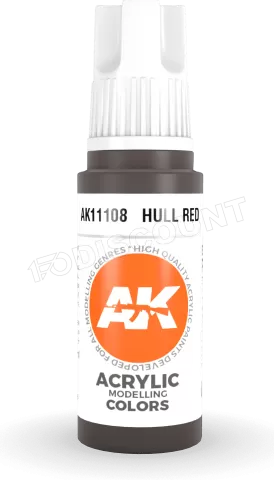 Photo de Ak Interactive Pot de Peinture - Hull Red (17 ml)