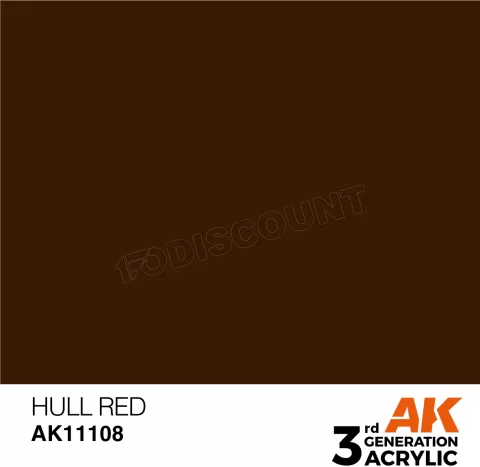 Photo de Ak Interactive Pot de Peinture - Hull Red (17 ml)