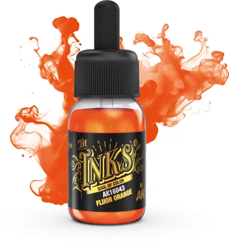 Photo de Ak Interactive Pot de Peinture - Inks Fluor Orange (30 ml)