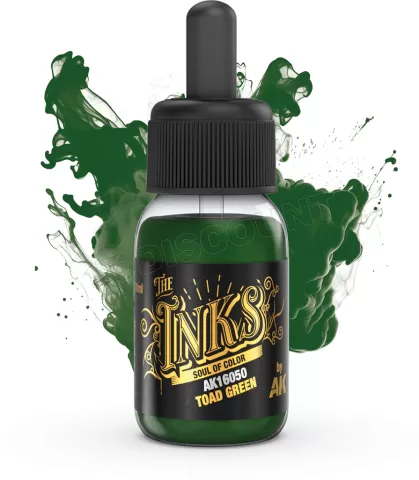 Photo de Ak Interactive Pot de Peinture - Inks Toad Green (30 ml)