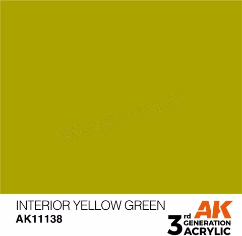 Photo de Ak Interactive Pot de Peinture - Interior Yellow Green (17 ml)