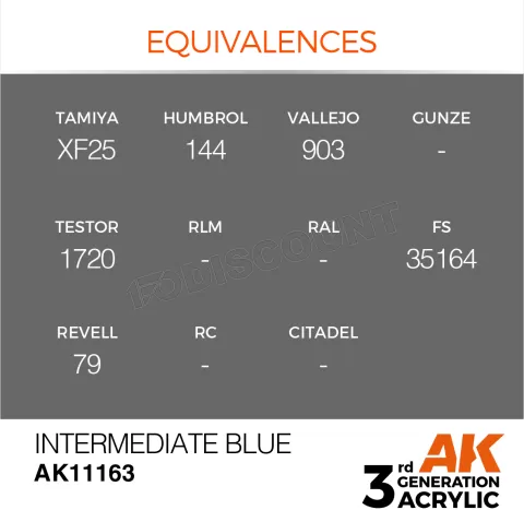 Photo de Ak Interactive Pot de Peinture - Intermediate Blue (17 ml)