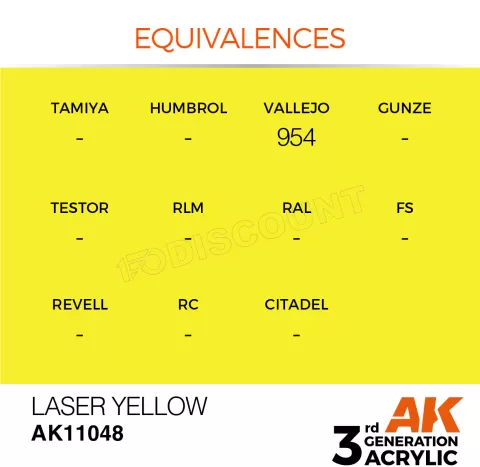 Photo de Ak Interactive Pot de Peinture - Laser Yellow (17 ml)