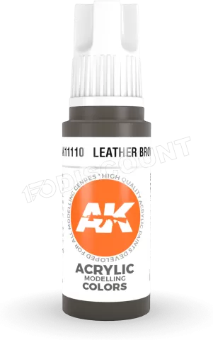 Photo de Ak Interactive Pot de Peinture - Leather Brown (17 ml)