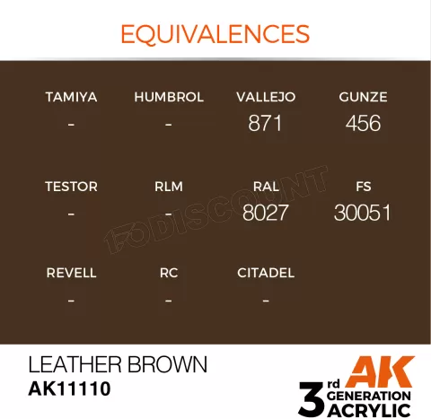 Photo de Ak Interactive Pot de Peinture - Leather Brown (17 ml)
