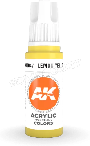 Photo de Ak Interactive  Pot de Peinture - Lemon Yellow (17 ml)