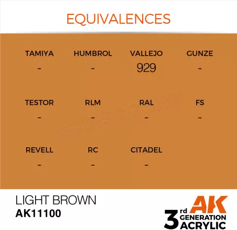 Photo de Ak Interactive Pot de Peinture - Light Brown (17 ml)