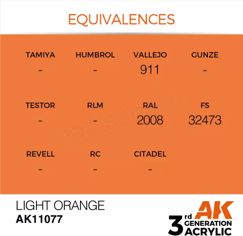 Photo de Ak Interactive  Pot de Peinture - Light Orange (17 ml)