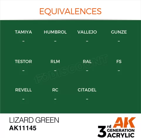 Photo de Ak Interactive Pot de Peinture - Lizard Green (17 ml)