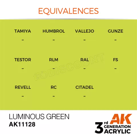 Photo de Ak Interactive Pot de Peinture - Luminous Green (17 ml)