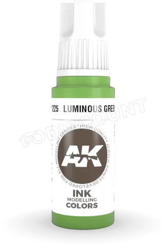 Photo de Ak Interactive Pot de Peinture - Luminous Green Ink (17 ml)
