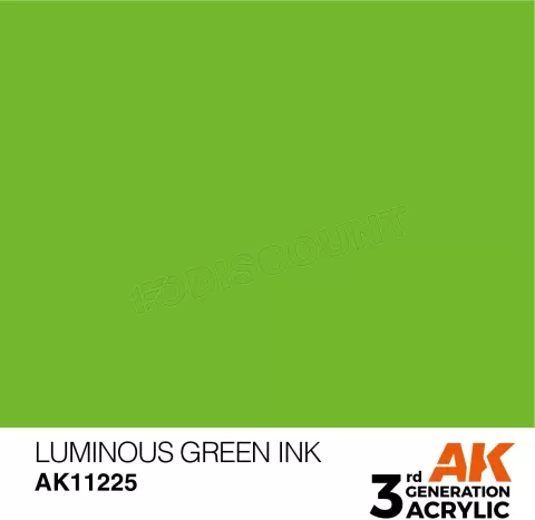 Photo de Ak Interactive Pot de Peinture - Luminous Green Ink (17 ml)