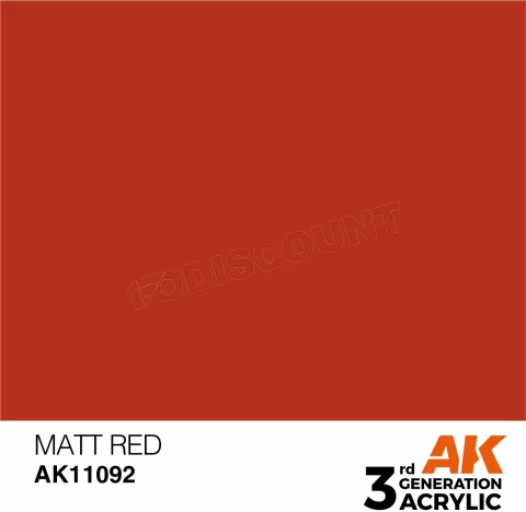 Photo de Ak Interactive Pot de Peinture - Matt Red (17 ml)