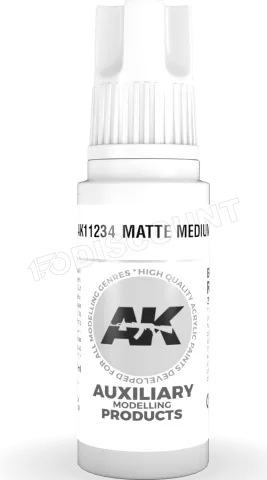 Photo de Ak Interactive Pot de Peinture - Matte Medium (17 ml)