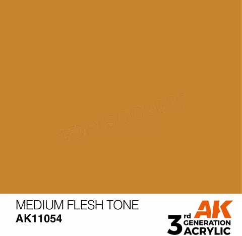 Photo de Ak Interactive  Pot de Peinture - Medium Flesh Tone (17 ml)