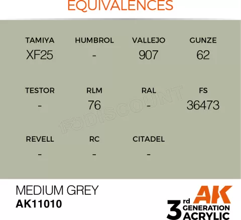 Photo de Ak Interactive Pot de Peinture - Medium Grey (17 ml)