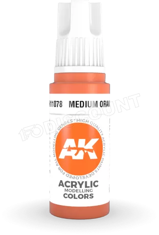 Photo de Ak Interactive  Pot de Peinture - Medium Orange (17 ml)