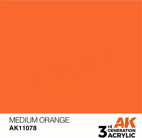 Photo de Ak Interactive Pot de Peinture - Medium Orange (17 ml)