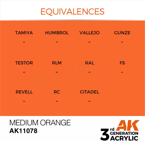 Photo de Ak Interactive Pot de Peinture - Medium Orange (17 ml)