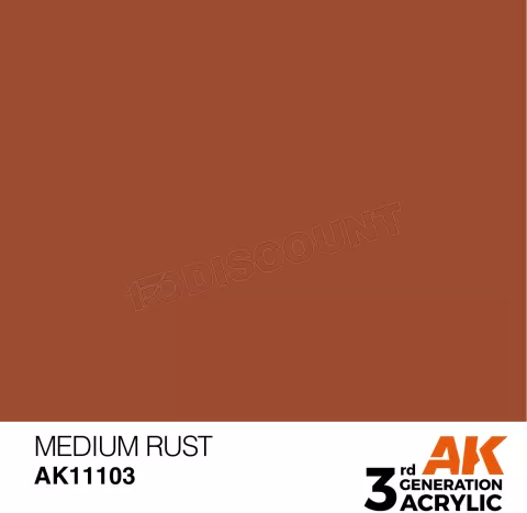 Photo de Ak Interactive Pot de Peinture - Medium Rust (17 ml)