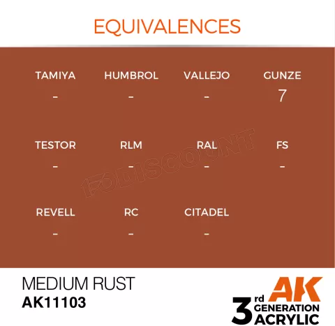 Photo de Ak Interactive Pot de Peinture - Medium Rust (17 ml)