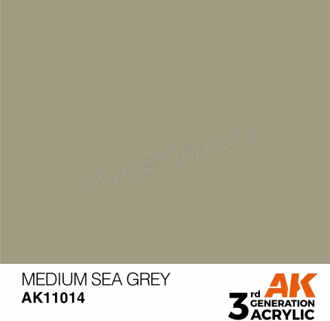 Photo de Ak Interactive  Pot de Peinture - Medium Sea Grey (17 ml)