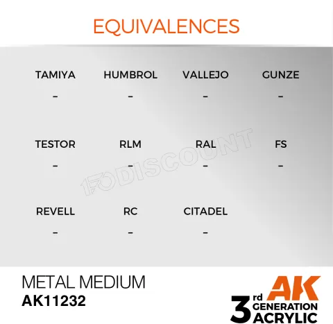 Photo de Ak Interactive Pot de Peinture - Metal Medium (17 ml)