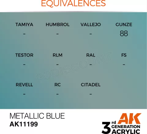 Photo de Ak Interactive  Pot de Peinture - Metallic Blue (17 ml)