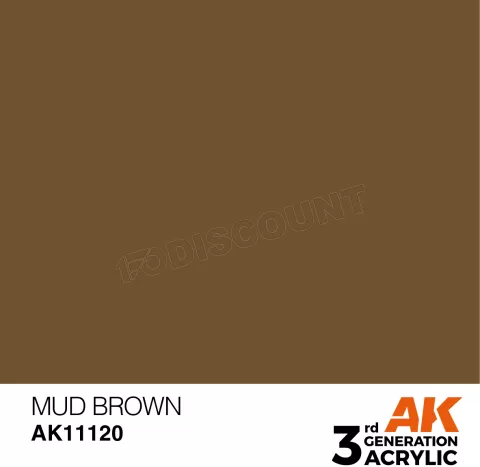 Photo de Ak Interactive Pot de Peinture - Mud Brown (17 ml)