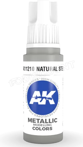 Photo de Ak Interactive Pot de Peinture - Natural Steel (17 ml)