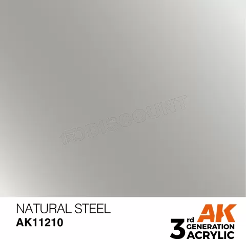 Photo de Ak Interactive Pot de Peinture - Natural Steel (17 ml)