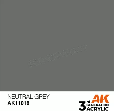 Photo de Ak Interactive Pot de Peinture - Neutral Grey (17 ml)