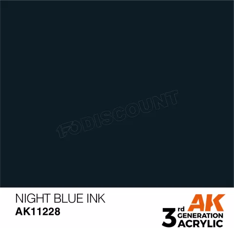 Photo de Ak Interactive  Pot de Peinture - Night Blue Ink (17 ml)