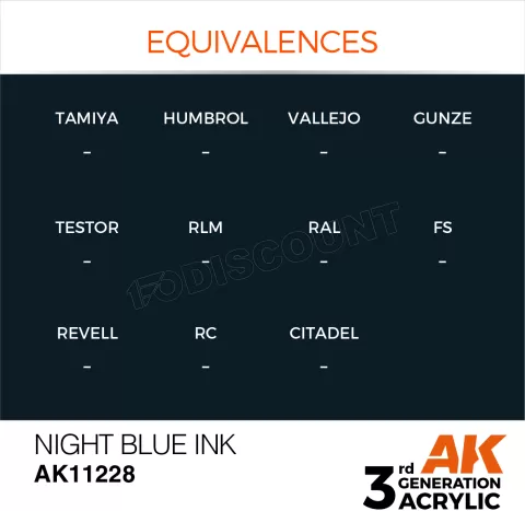 Photo de Ak Interactive  Pot de Peinture - Night Blue Ink (17 ml)