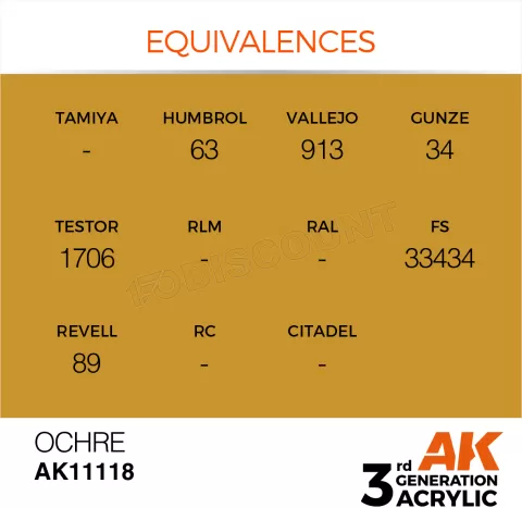 Photo de Ak Interactive Pot de Peinture - Ocher (17 ml)