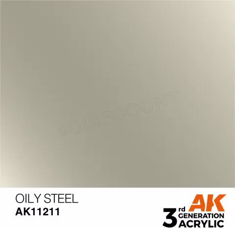 Photo de Ak Interactive Pot de Peinture - Oily Steel (17 ml)