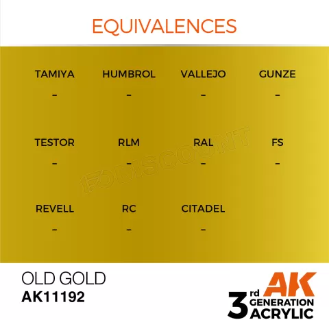 Photo de Ak Interactive Pot de Peinture - Old Gold (17 ml)