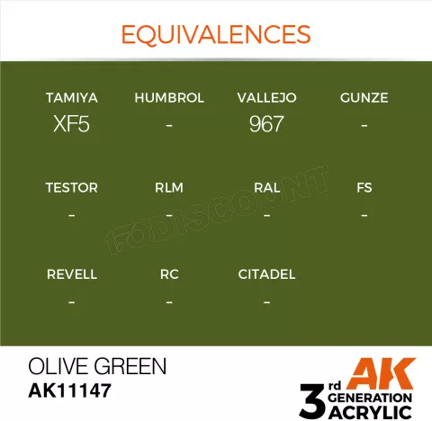 Photo de Ak Interactive Pot de Peinture - Olive Green (17 ml)