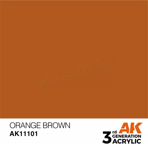 Photo de Ak Interactive  Pot de Peinture - Orange Brown (17 ml)